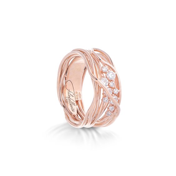 Anello Rubinia Donna in Oro rosa Diamante 0.36 Ct AN100RBT - AN100RBT